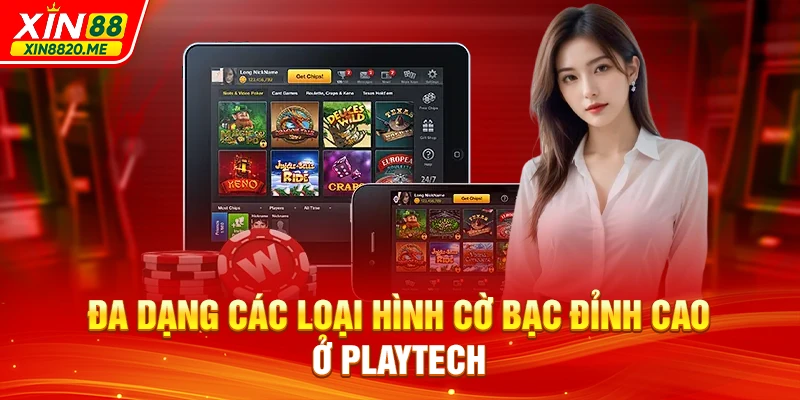 Đa dạng các loại hình cờ bạc đỉnh cao ở Playtech